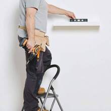 Premium 2 Step Ladder U2013 Rubber Grip Folding Ladder And Gardening Durable Steel Easy To Store Folding Steps 150KG Capacity - Small Steps - Grey - View 3