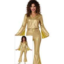 Fiestas Guirca Trang phục Disco Vàng dành cho người lớn, Trang phục dạ hội lấp lánh cho các bữa tiệc và sự kiện theo chủ đề, Váy khoa học viễn tưởng với các chi tiết sang trọng cho lễ kỷ niệm và thuyết trình, Có nhiều kích cỡ, Lý tưởng cho trang phục và lễ hội - Miễn phí vận chuyển ✅ Giao hàng trong vòng 24/48 giờ đến Tây Ban Nha (bán đảo) - Nhiều màu - Xem 1