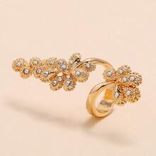 1 pieza Anillo de flor ajustable, adecuado para uso diario y como regalo de damas elegantes - HJ11202 multicolor - Ver 2