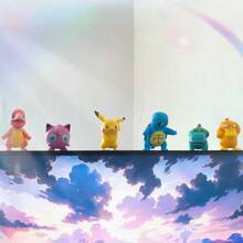 pokemon 6pcs Cute Adorable Pokemon Plush Toys, Suitable For Pokemon Fans Collection, Detailed Pikachu Figurines, Great For Decorating Desks And Adding Fun To Life