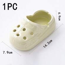 1 件独特的软粘土陶瓷木屐鞋烟灰缸，仿真日常工具设计，适合家庭、办公室、酒店装饰，完美的情人节和新年礼物，春节收藏品