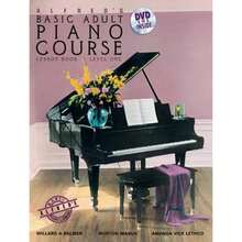 Pre-Owned Alfred's Basic Adult Piano Course Lesson Book, Level One (Paperback) By Willard A Palmer, Morton Manus, Amanda Vick Lethco - Single Book - View 3