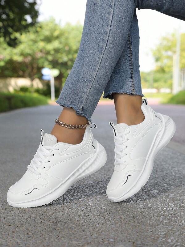 Nowe czarne buty damskie, modne, uniwersalne, codzienne trampki, antypoślizgowe, odporne na zużycie, lekkie, wygodne, odporne na zabrudzenia, łatwe w czyszczeniu buty robocze