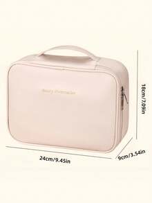 New Popular Large-Capacity Waterproof PU Leather Cosmetic Bag With Detachable Makeup Tool Storage Bag, Portable Toiletry Bag, Portable Travel Toiletries And Skin Care Product Storage Bag, Fashionable Multi-Functional High-End Travel Cosmetic Bag Large-Capacity Women's Cosmetic Bag, Suitable For Women, Wife, Mother, Aunt, Bridal Gifts, Holiday Gifts
