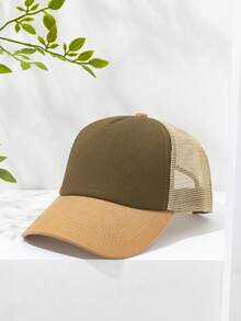 1 Stück Farbblock Lässig Sport Baseballkappe für Herren - Verschiedenfarbig - Übersicht 20