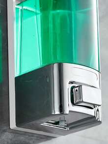 Wall Mounted Liquid Soap Dispenser, Hands-Free Shower Gel/Shampoo Bottle Holder, No Drill Required Kitchen Items Kitchen Accessories Kitchen Kitchen Tools - Silver - View 10