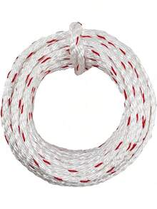 SGT KNOTS Twisted PolyDac/Combination Rope - Triple-Strand Twisted Design, Heavy-Duty, OSHA Approved 5/8" For Industrial Fall Protection, Camping, Cargo Tie-Downs, And Fishing (1" X 25ft, White)