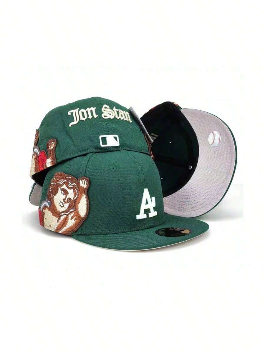 Men Baseball Caps - Dark Green LA - View 1
