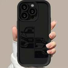 [Teléfono] [Popular] Funda de lujo para coche y escaleras, textura mate premium con agarre antideslizante. Compatible con las series 17/16/15/14/13/12/11 Pro/Plus. Para amigos y familiares. Funda protectora, accesorio elegante para teléfono, funda moderna, diseño elegante, material duradero, textura suave, premium, funda para smartphone, para compradores, entusiastas de la tecnología - Negro - Ver 3