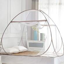 Pop Up Mosquito Net Tent For Bed Portable Double Door Travel Mosquito Net With Net Bottom Foldable 200 X180x150 Cm