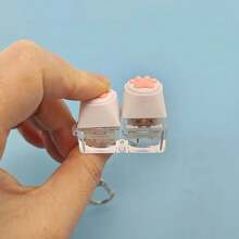 Novelty Fidget Pressing Toy Keychain, Soft Silicone Paw Button With Tapping Sound Mechanical Keys And Phones