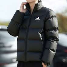 Adidas Men's Down Jacket, New 2026 Basic Warm Windproof Stand Collar Jacket KF8760