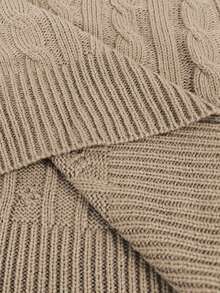 2pcs/Set Solid Color Pocket Pullover Sweater And Shorts, Casual Autumn/Winter Outfit, Back To School, Women Teachers Uniform, Women's Outgoing Tops, Women's Date Night Attire, Women's Business Casual Low-Waist, Korean Style, Basic Contrast Color Sweater, Halloween Sweater, Christmas Sweater, Women Office Wear Autumn/Winter, Women Thick Knit Sweater And Shorts Set, Warm Ribbed 2-Piece Outfit