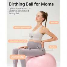 YOTTOY Pregnancy Ball 1.8mm Thick Birthing Ball For Maternity Physio And Birth Preparation Yoga And Exercise For Pregnancy Includes Pump