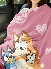 Bluey 1 chiếc chăn nỉ - Sự lựa chọn hàng đầu cho trang trí phòng, siêu mềm, nhẹ, in hình hoạt hình, ném bóng bay, gia đình , hoàn hảo cho gia đình, sử dụng hàng ngày, quà tặng sinh nhật (cho bạn bè, gia đình, chính bạn), thoải mái và ấm áp, mềm mại và dễ chăm sóc, kiểu dáng dễ thương, chăn có tua rua , họa tiết chủ đề hoạt hình, trang trí phòng ngủ, dịp cưới, chứng nhận Oeko-Tex. - Nhiều màu - Xem 7