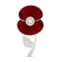 Lest We Forget 2025 Poppy Lapel Pin Brooch UK Remembrace Day Badge Jewelry Costume Accessories Bag Charms Office Accessories