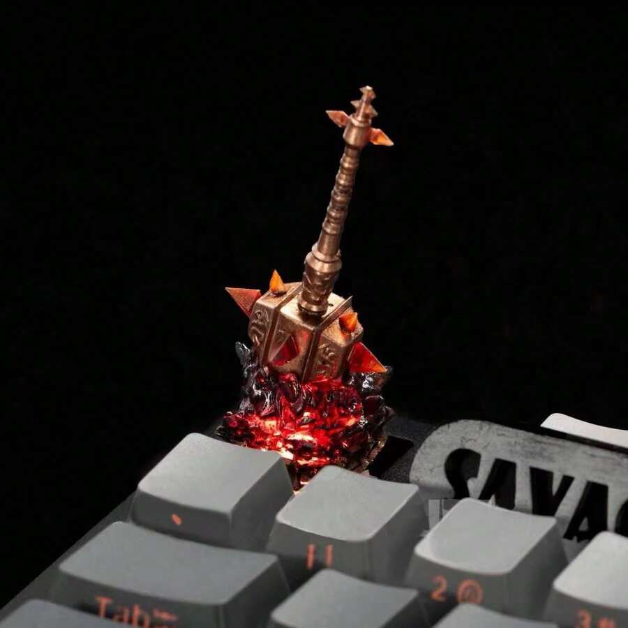Keycap Warcraft WOW Overlord Sulfuron Slammer Orange Boomstick Nhân vật game Mũ bảo hiểm Búa Trang trí bàn làm việc Mô hình tượng Đồ chơi Anime Quà tặng nhỏ Bộ sưu tập Quà tặng Halloween Giáng sinh - Nhiều màu - Xem 1