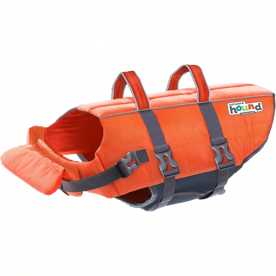 Outward Hound Granby Splash Dog Life, High-Buoyancy Dog Life Vest Swimming, Boating, And Safety, Large, Orange - 紅色 - 查看 1