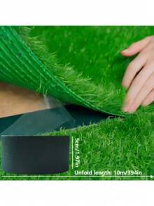 Outdoor Artificial Grass Carpet, Artificial Grass Seam Tape, Self-Adhesive Waterproof, Wear-Resistant Seamless , Suitable For Sports Fields + Yards + Plant Protection, Football Field Fixation, Plastic Synthetic Grass Mat, Easy To Install Fake Grass, Outdoor Artificial Grass Carpet, Outdoor Garden Decor, No Electricity Required, For Balcony Decoration, Green Plant Replacement