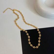 Pig Nose Necklace Women's Brand Simple Sweater Chain Design Personalized Hip Hop Necklace