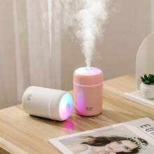 New Usb Portable Car Small Humidifier Night Light Air Bedroom Indoor Home Desktop Humidifier - 灰色 - 查看 3