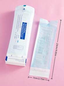 400/200/50/20pcs/Pack 90*230mm Disposable Nail Tool Sterilization Bags, Suitable For Nail Drill Bits, Sanding Strips, Steel Pushers, Etc., With Self-Sealing, Sterilization Indicator, Nail Supplies, Nail Tools, Nail Art Tools, Nails, Nail Tools (Suitable For Nail Extensions) - Blue and White - View 9