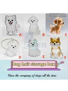 Random Transparent Small Dog Hair Storage Box, Used To Preserve And Store Dog Hair As A Keepsake - Multicolor - View 5