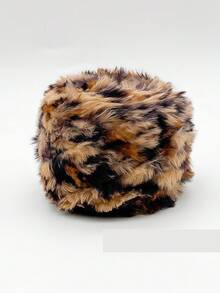 2/1pc 100g 钩针纱，彩虹混纺，奢华柔软人造毛皮纱球，羊毛纱，粗羊毛仿貂毛花式纱，粗羊毛手工编织纱，柔软纱 DIY 钩针编织纱线，用于衣服、圣诞帽