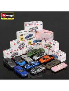 Burago 1:64 Escala Modelo de Coche de Aleación Fundida, Réplica Oficial con Licencia de Mercedes-Benz, , Cadillac, Chevrolet, Juguetes Coleccionables de Coches de Carreras, Regalo de Cumpleaños para Hombres - FORD MUSTANG GT de 1967 - Ver 5