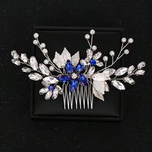 1pc Casual Elegant ABS Plastic Hair Comb, Suitable For Party, Wedding, Bride, All Seasons