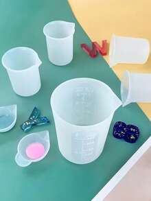 Silicone Resin Mixing Measuring Cups For Resin Supplies, 600ml/20oz Bowl, 250 & 100ml Thickened Reusable Silicone Cups For Epoxy Resin Mixing, With Stir Sticks And Pipettes - Silicone Mold Kits - View 8