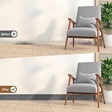 1 Gulungan Lis Dinding Vinyl, Lis Dekoratif Perekat Mandiri, Strip Dekoratif Perekat Mandiri Fleksibel, Desain Tekstur Serat Kayu, Dekorasi Rumah Ruang Tamu (2m X 8cm) - MultiWarna - View 5