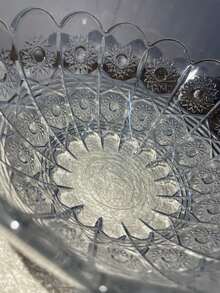 Centro de Mesa de Vidro Bohemia - Transparente - Visão 3