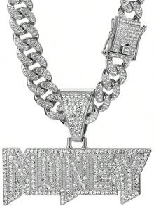 Miami Mens Cuban Link Chain Silver Gold Plated Bling Cuban Necklace Chain Men Iced Out Chain Hop Jewelry - NOLOVE-Bạc - Xem 12