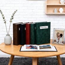 Das 6-Zoll-Klassik-Fotoalbum kann 100 Fotos für Reiseerinnerungen, Familienerinnerungen und Sammlungen aufnehmen