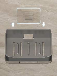 1pc Soap Holder, Soap Box. Bathroom And Toilet Wall Mounted Soap Boxes, Non Perforated Storage Shelves. Soap Box Soap Holder, Bathroom Storage&Storage. Bathroom Small Tools