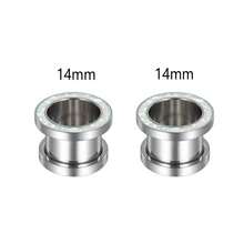 2pcs 316L Stainless Steel Synthetic Opal Round DIY Ear Gauges, Flesh Tunnels Ear Piercing Body Jewelry, Ideal Jewelry Gift (Versatile All Year Round). Suitable For Daily Wear, Parties, Gatherings, Concerts, Holidays Or Birthday Gifts.