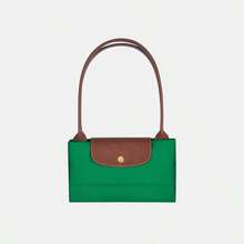 Longchamp 女式帆布折叠手提包大号笔记本电脑单肩手提包，适合通勤、工作或日常使用，女士休闲手提包钱包 - 綠色 - 查看 3