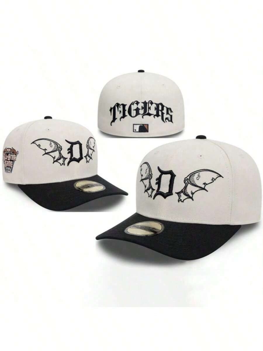 Men Baseball Caps - שחור ולבן - ראה 1