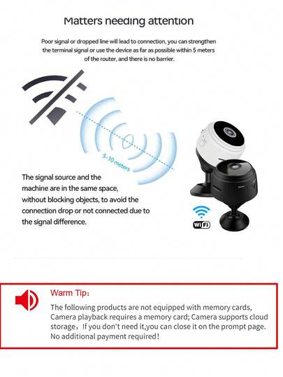 Slimme Mini WiFi Camera,Voice Video Recorder Wifi Cctv App Wireless Hidden Camera view 5