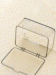 大容量透明亚克力收纳盒，带盖防尘桌面整理盒，适用于药品、化妆品和护肤品 - 透明收纳篮和置物架，适用于梳妆台、盥洗台和厨房台面，多功能桌面整理盒，适用于家庭办公室、浴室和起居空间，是春季大扫除和母亲节礼物的理想之选。 - 彩色 - 查看 5