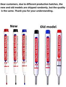 记号笔、细头记号笔、木工铅笔、永久性记号笔、绘图笔、瓷砖安装工地标记笔、浴室安装用深槽油性记号笔、油性长头黑色深槽记号笔（建筑工地用）、深槽防水记号笔、专用数位笔 - 彩色 - 查看 12