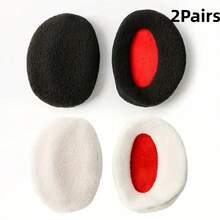 1 对/2 对纯色耳暖器、耳带、耳套、男女户外寒冷天气配件，秋冬必备