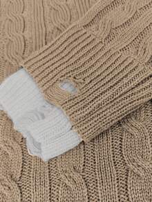 2pcs/Set Solid Color Pocket Pullover Sweater And Shorts, Casual Autumn/Winter Outfit, Back To School, Women Teachers Uniform, Women's Outgoing Tops, Women's Date Night Attire, Women's Business Casual Low-Waist, Korean Style, Basic Contrast Color Sweater, Halloween Sweater, Christmas Sweater, Women Office Wear Autumn/Winter, Women Thick Knit Sweater And Shorts Set, Warm Ribbed 2-Piece Outfit