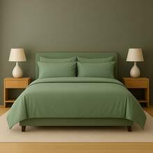 Vibe Check: Ultra Chill Bamboo Blend Sheets – 6PC Cloud Soft Set With Deep Pockets – Cooling, Wrinkle-Free, Aesthetic – Dorm, Apartment, Or Glow-Up Bedroom Must-Have – Twin, Full, Queen, King, Cal King - 聖人 - 查看 1