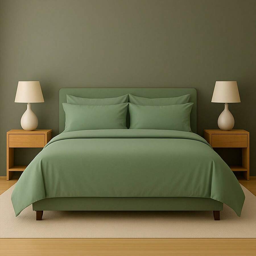 Vibe Check: Ultra Chill Bamboo Blend Sheets – 6PC Cloud Soft Set With Deep Pockets – Cooling, Wrinkle-Free, Aesthetic – Dorm, Apartment, Or Glow-Up Bedroom Must-Have – Twin, Full, Queen, King, Cal King - 聖人 - 查看 1