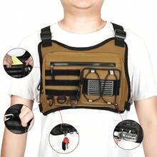 ZYDS Outdoor S Chest Bag For Men Water Reant Ligweig Running Vest EDC Chest Pack For Workou Hing Cycling - Brown - View 5