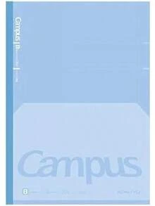 Campus Composition Kimochii Notebook, 1 Pack Feels Flat Semi-B5 Comp Book, Blue, Dot B 6mm Ruled, 30 Sheets School Lined Journal Notebook For Work Study Note Taking. Japan Import - 1_ - 查看 1