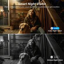 Solar-Powered IP65 Waterproof Security Camera, 3K High-Definition Outdoor/Indoor 2.4GHz & 5GHz Wireless Camera 4Pack , With Artificial Intelligence Motion Detection, Two-Way Audio, 5200 Mah Battery And Solar Panel, Suitable For Home, Pet, Babysit Camera, Garage, Yard, Solar Security Camera Work For Alexa - 黑色 - 查看 5