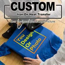 1/2/4/10/20pcs Customizable Heat Transfer Iron-On Stickers - Durable Plastic Decals For DIY Clothing, Hoodies, T-Shirts, Jeans, Backpacks, Canvas Bags And Pillows - Mixed Colors, Personalized Designs - Multicolor - View 2